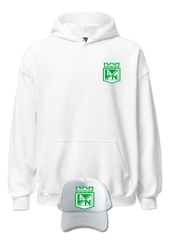 Buzo Atletico Nacional Saco Capota Hoodie Obsequio Gorra