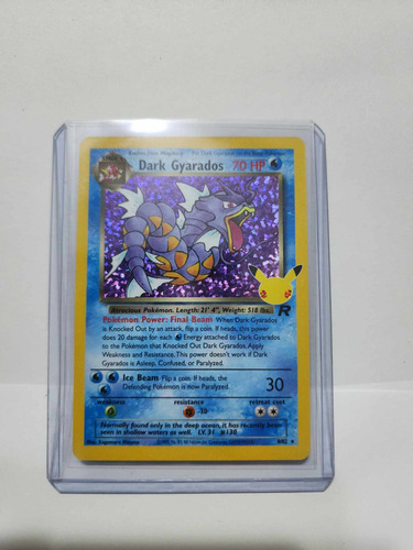 Tarjeta Carta Pokemon Go Tgc Pikachu Dark Gyarados 25 Años Inglés