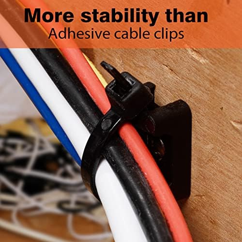 75 Piezas De Bridas Para Cables Con Base Tipo Sillín Con Bri