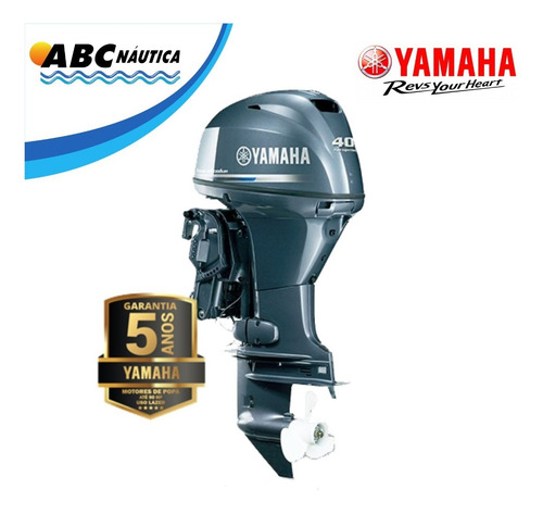 Motor De Popa Yamaha 40hp 4t - Pronta Entrega