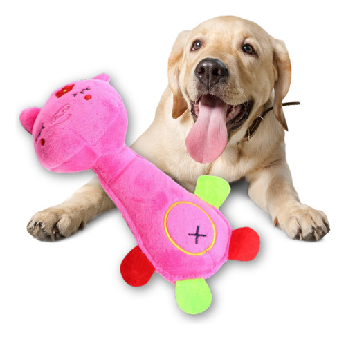 Brinquedo Pelúcia Porquinho Com Apito Cachorros Cães Pet