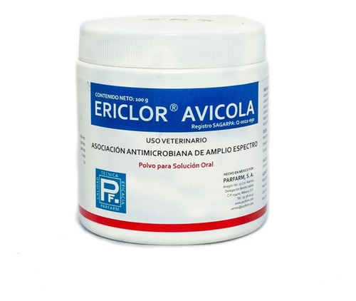 Ericlor Avicola 100 G Alamazonas + Envío