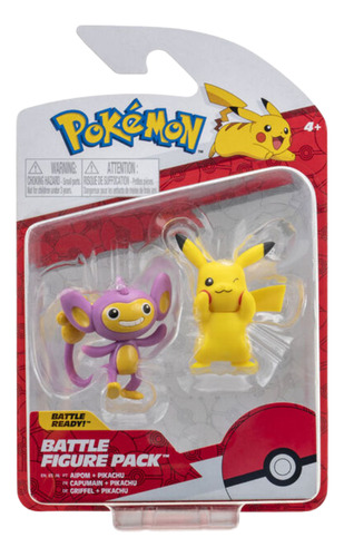 Figuras Pokémon Battle Figure 2-pack - Pikachu & Aipom