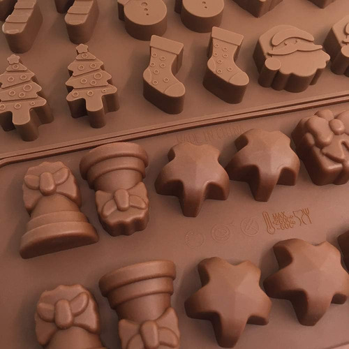 Moldes De Silicona Para Dulces De Chocolate, 4 Paquetes De M