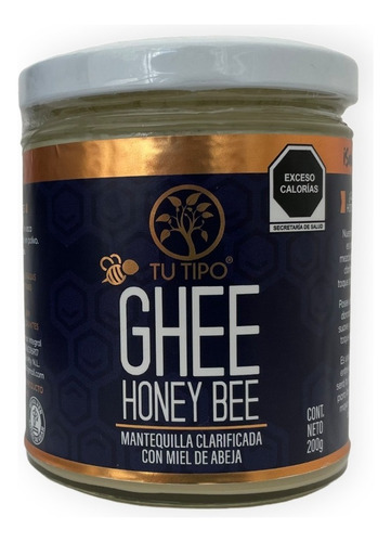 Ghee Honey Bee Mantequilla Clarificada Con Miel Tu Tipo 200g