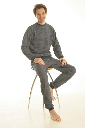 Imagen 2 de 7 de Pijama Hombre Talle Especial Invierno Yacard Pesado
