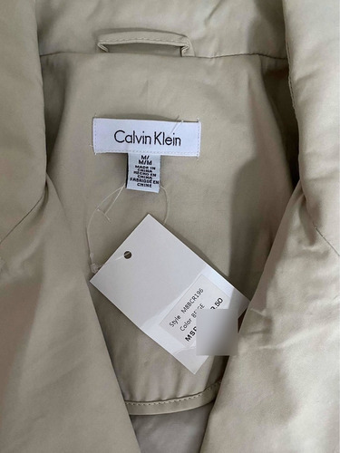 Abrigo Para Dama Calvin Klein Color Beige | Meses sin intereses