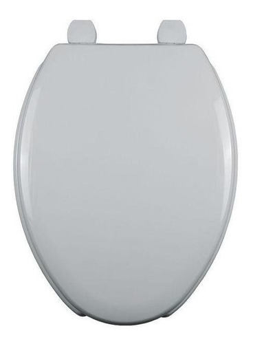 Asiento P Baño Plástico Alargado Blanco Frente Abierto Bemis