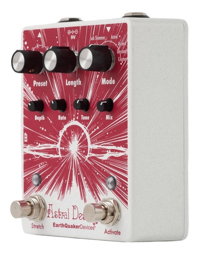Pedal de guitarra Earthquaker Devices Astral Destiny Reverb, color blanco
