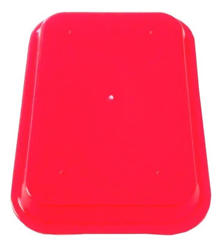 Charola Para Usos Diversos De Plástico Diferentes Colores Color Rojo