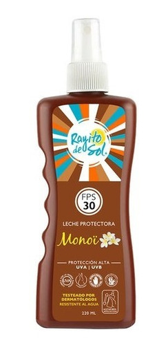 Rayito De Sol Leche Protectora Monoi Fps 30 220 Ml