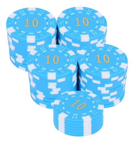 Moneda Con Fichas Redondas De Poker Supplies, 50 Unidades