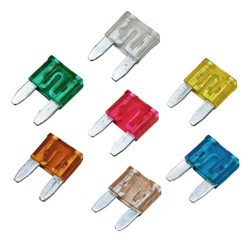 Kit Fusivel Mini Lamina Automotivo Universal - 100 Unidades Gama De Voltagem 1v