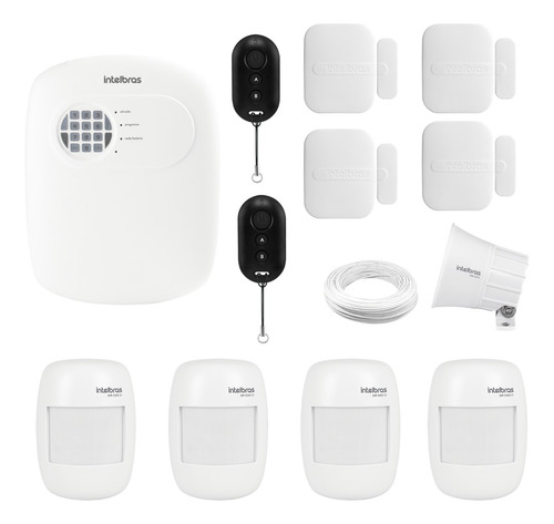 Kit Alarme Intelbras App Celular 4 Sensor Ivp 2000 Sf C/nf