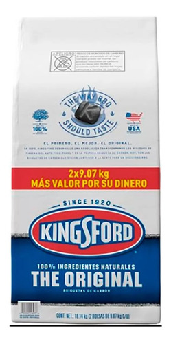 Carbon Kingsford Briquetas 2 Bolsas De 9.07 Kg Msi