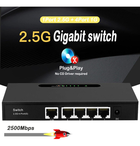 De Conmutador Gigabit Ethernet De 2,5 G Gigabit Hub De