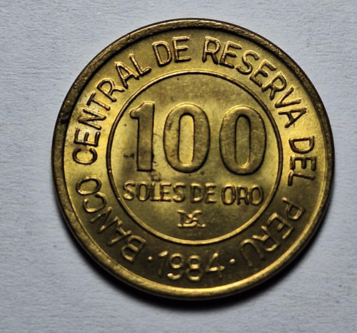 Moneda De Oro Conmemorativa - Perú 1984, 100 Soles De Oro