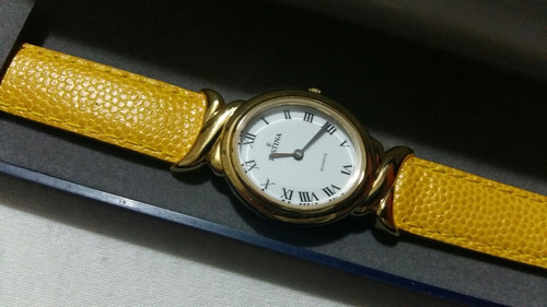 Lindo Relógio De Pulso Festina,pulseira De Couro, Fem,cx Aço