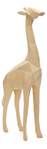 Escultura decorativa de jirafa beige 30x10x4,5 cm - d'Rossi