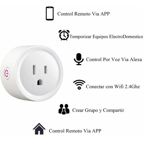 De Enchufe Inteligente Wifi Smart Plug Para Alexa Google