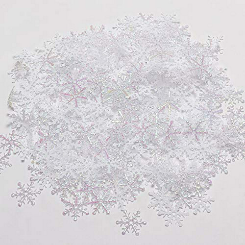 Leesky 600pcs Copos De Nieve Blancos Confeti De La Boda Del 