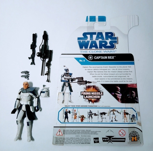 Figura Star Wars The Clone Wars Captain Rex. Oferta 