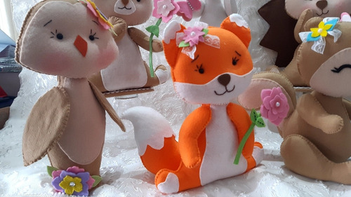 Kit Bosque Encantado Em Feltro (kit Com 15 Personagens)