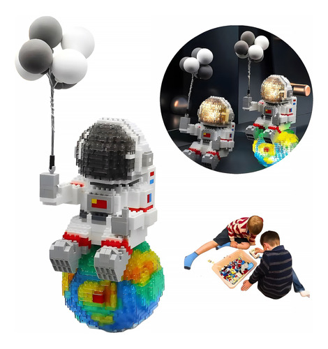 Mini Blocks Astronauta 3d Bloques Armables Astronauta