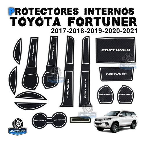 Protectores Internos Toyota Fortuner Sw4 2017 2018 2019 20