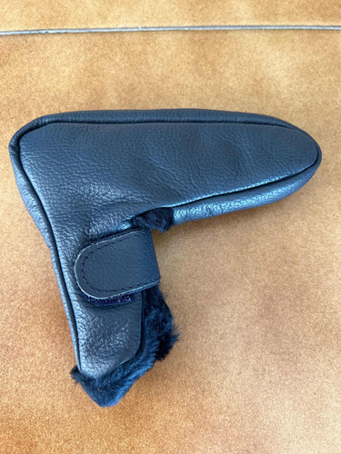 Funda Para Putter De Golf De Cuero Azul