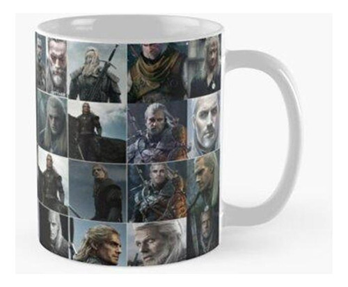 Taza X4 Collage De Fotos Del Lobo Blanco De Henry Cavill Cal