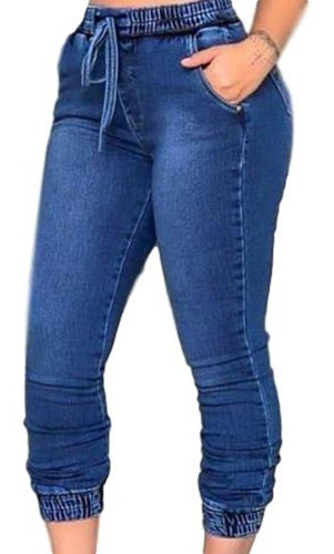 calça jeans feminina com elastico atras