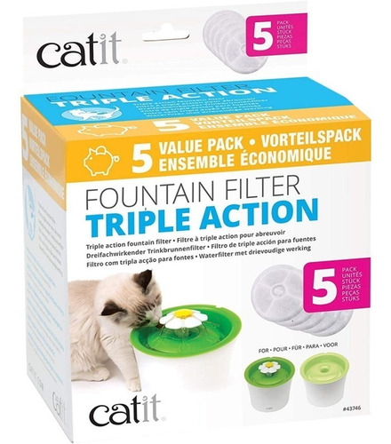 Catit Filtro Triple Acción 5-pack - Envíos A Todo Chile
