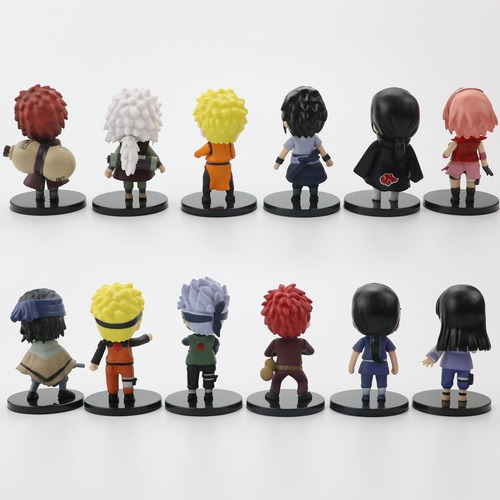 Imagen 2 de 3 de Set 12 Figuras Naruto Shippuden 7cm