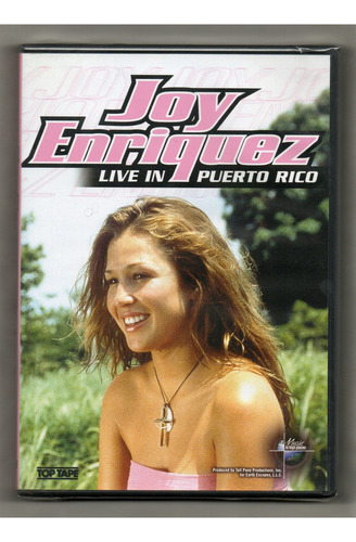 Joy Enriquez - Live In Puerto Rico- Dvd 2001 Em Box Amaray Produzido Por Top Tape - Inclui Faixas Adicionais