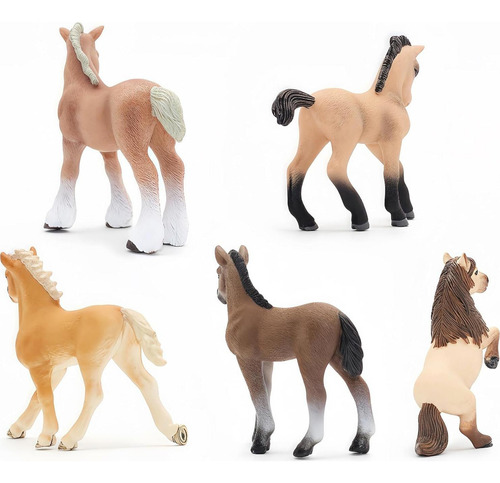 Figuras De Caballos Gemini&genius 5pcs Realistas 8,89 Cm