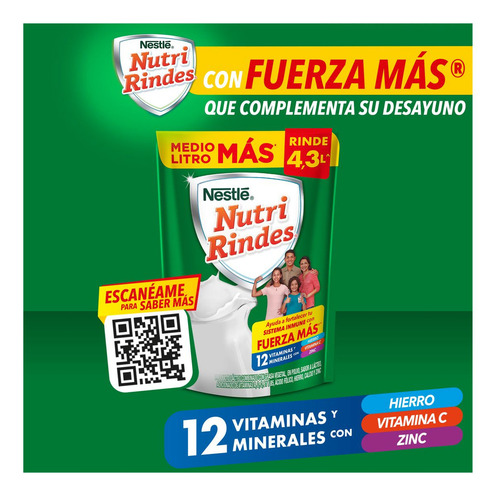 Producto Lácteo Combinado con Grasa Vegetal Nutri Rindes 520g