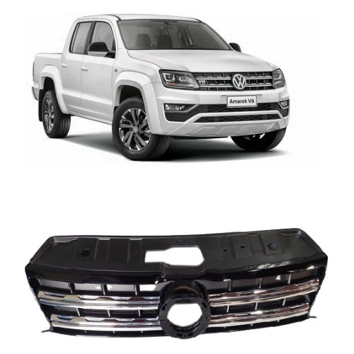 Parrilla Volkswagen Amarok 2017/2018/2019 8 Viras Cromada