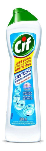 Limpador Cremoso para Superfícies Brancas Cif Leve 500ml Pague 400ml