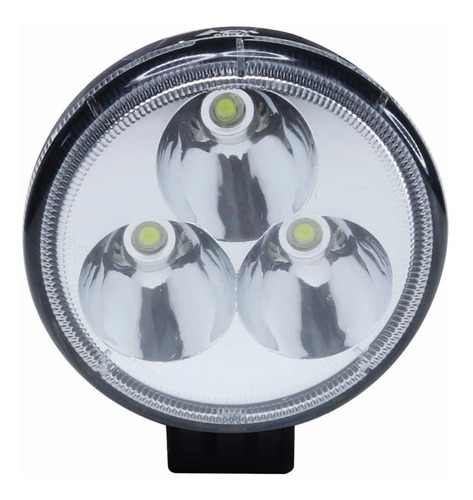 Par Farol Milha Led Universal 12v24v 4,5w 3led 6000k Redondo