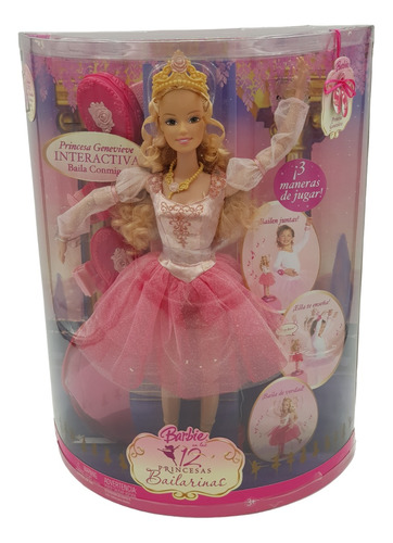 Barbie 12 Princesas Bailarinas Genevieve Interactiva 2006