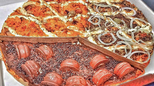 Aro Modelador Separador Sabores Pizza 3 Divisões 40cm (inox)