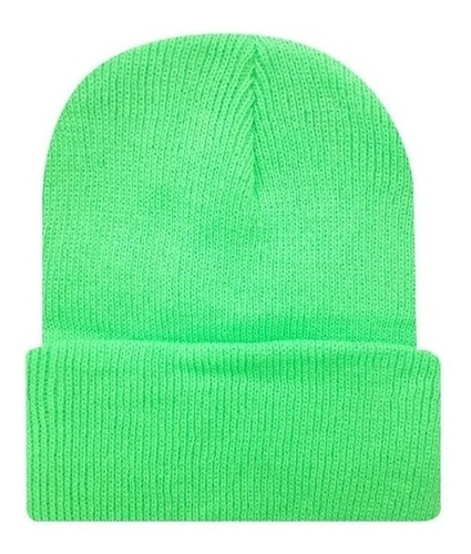 Gorro Beanie De Lana - Adulto - Doblez - Colores