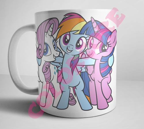 Taza My Little Pony Personajes Regalo Infantil Fiesta Dash