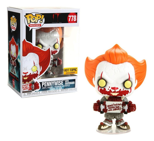 Funko Pop Pennywise With Skateboard #778 Hot Topic Sticker
