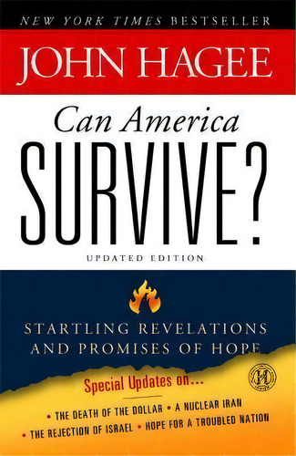 Can America Survive?, De John Hagee. Editorial Simon & Schuster, Tapa Blanda En Inglés