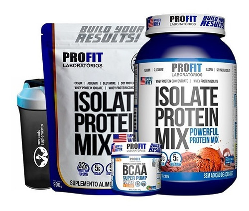 Whey Isolate Protein Mix 907g + Refil + Bcaa 300gr + Coq 