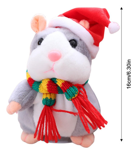 Talking Hamster Plushs Toy Funny Plushs Toy Repeats Mimetism