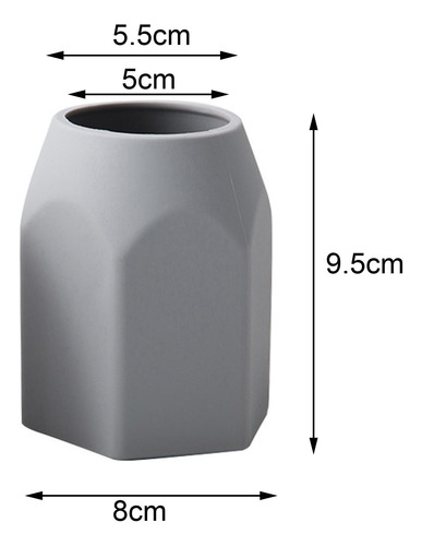Portalápices, Soporte Para Maquillaje, Antideslizante, Gris