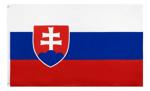 Bandeira Eslováquia Oficial 90cm X 60cm Envio Hoje